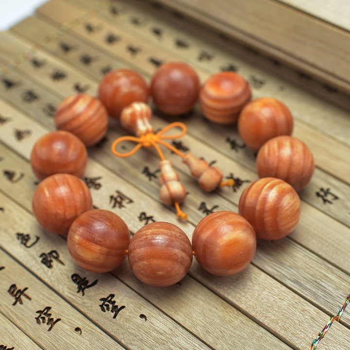 Amber Gourd Bracelet - Soothing the spirit, Embracing blessings, Supplementing Earth, Boosting fortune