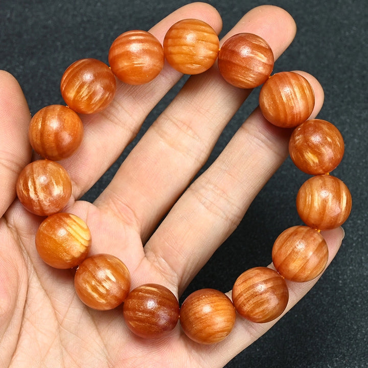 Amber Bracelet - Soothing the spirit, Embracing blessings, Supplementing Earth, Boosting fortune