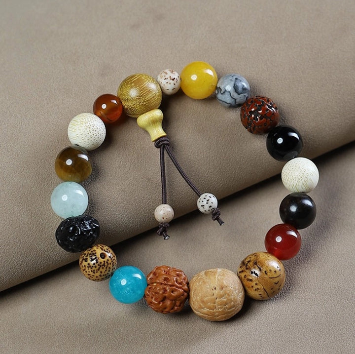 Multi-materials Five Elements Harmony Bracelet - Harmonizing the energy field, Embracing blessings, Supplementing the Five Elements, Boosting fortune
