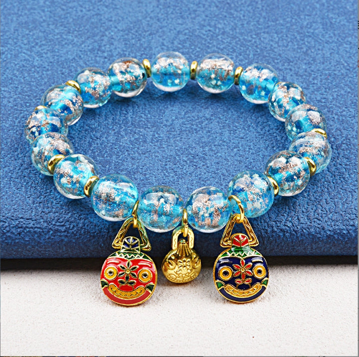 Glaze Fish Bell Bracelet - Water Element Boost, Dynamic Wealth