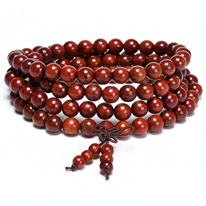 Red sandalwood Disciple beads Prayer beads - Calming the mind, Purification, Supplementing Wood, Boosting fortune, Cultivating wisdom