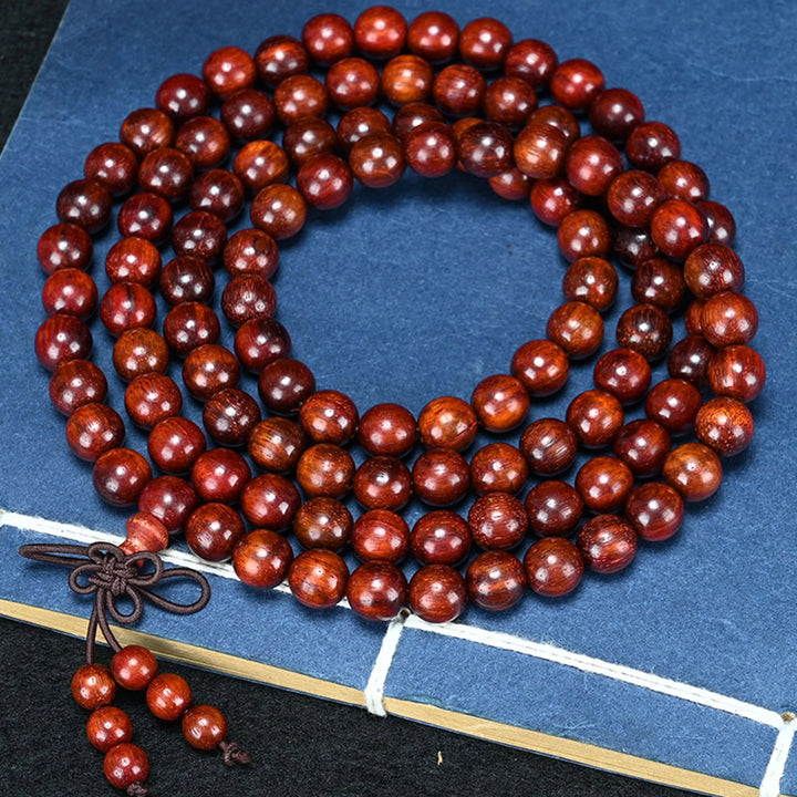 Red sandalwood Disciple beads Prayer beads - Calming the mind, Purification, Supplementing Wood, Boosting fortune, Cultivating wisdom