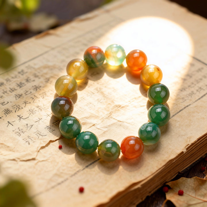 Agate & Bodhi Bracelet - Guardian, Evil-Warding & Mysterious Zen