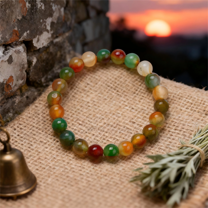 Yellow-Green Natural Stone Bracelet - Versatile Balance & Daily Vitality