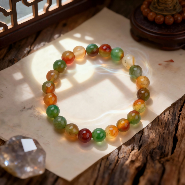 Yellow-Green Natural Stone Bracelet - Versatile Balance & Daily Vitality