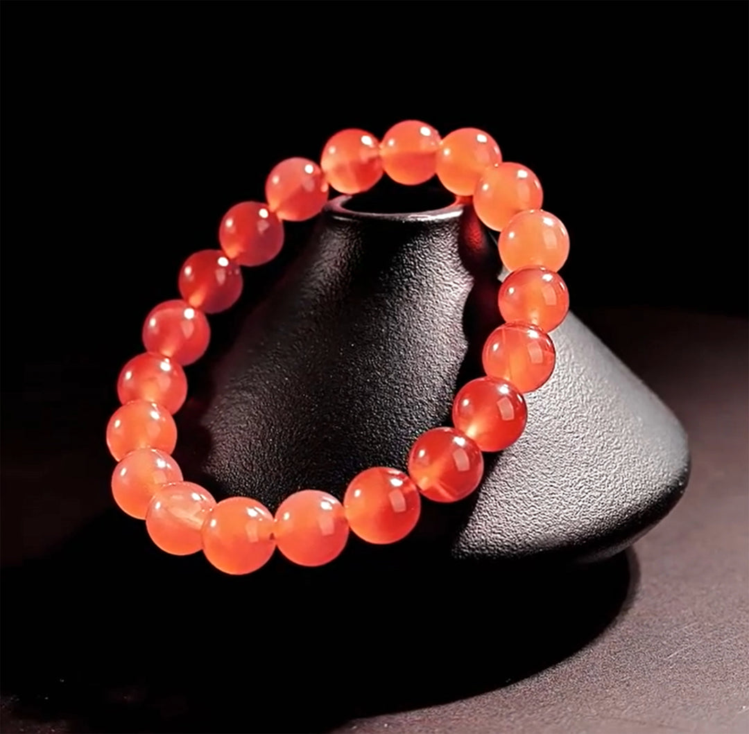 Agate & Bodhi Bracelet - Warm Zen, Feminine Balance & Gentle Guardian