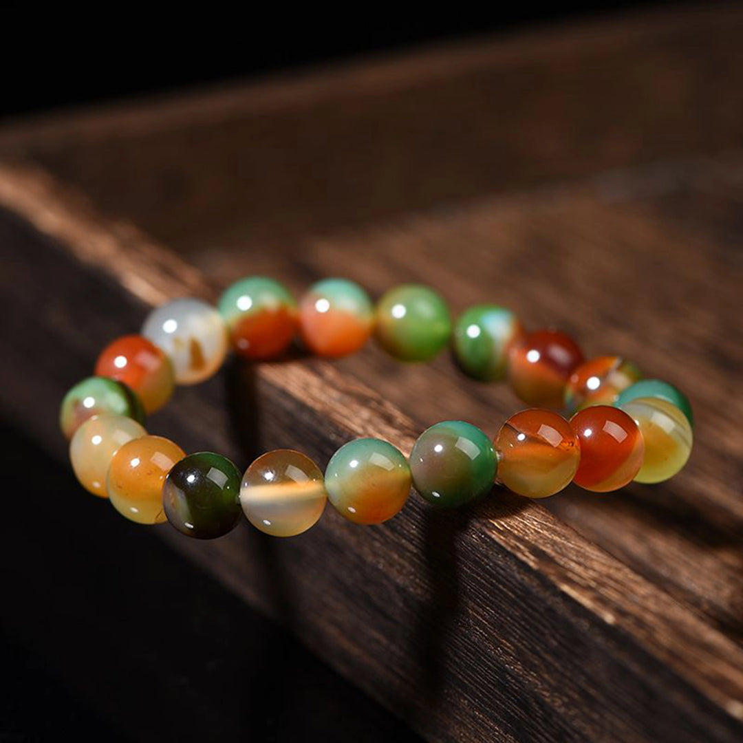 Yellow-Green Natural Stone Bracelet - Versatile Balance & Daily Vitality