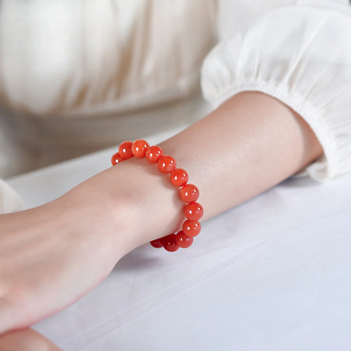 Agate & Bodhi Bracelet - Warm Zen, Feminine Balance & Gentle Guardian