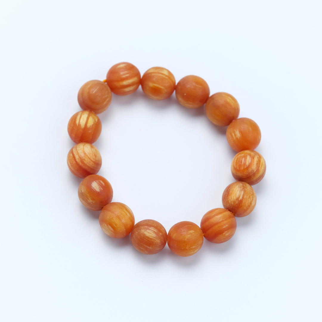 Amber Bracelet - Soothing the spirit, Embracing blessings, Supplementing Earth, Boosting fortune