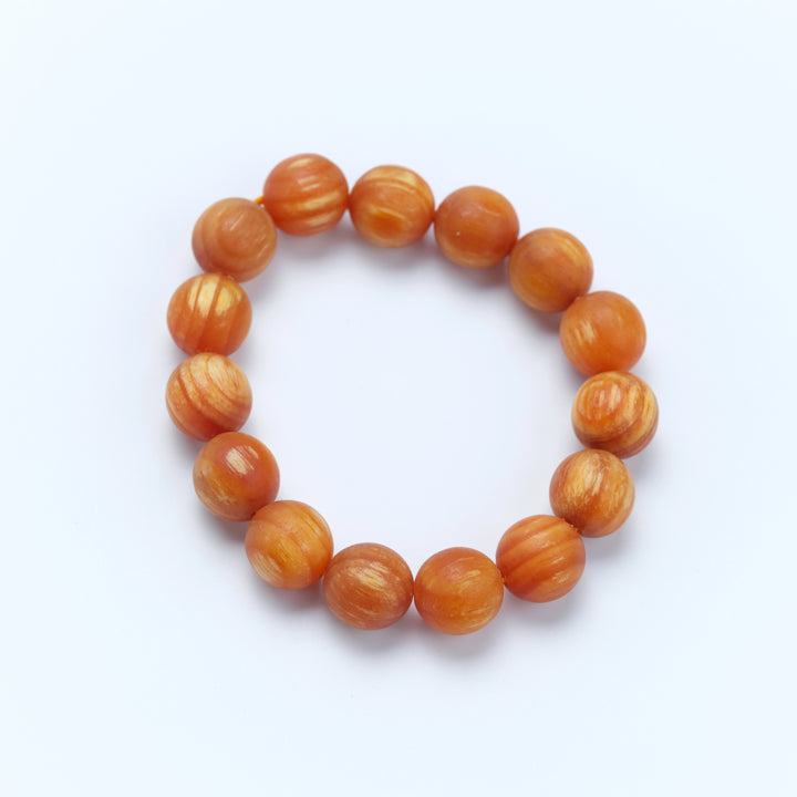 Amber Bracelet - Soothing the spirit, Embracing blessings, Supplementing Earth, Boosting fortune