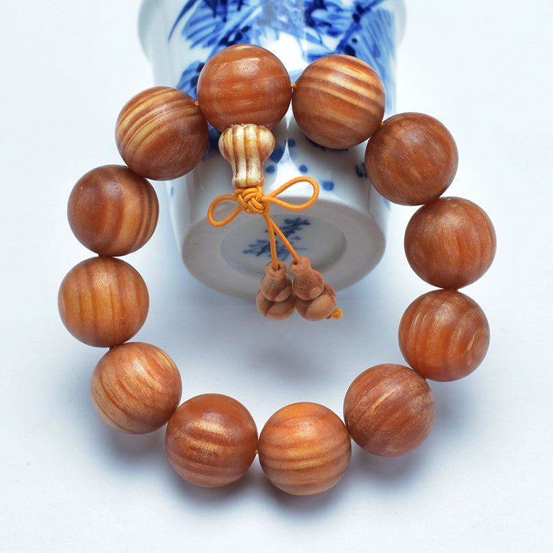 Amber Gourd Bracelet - Soothing the spirit, Embracing blessings, Supplementing Earth, Boosting fortune