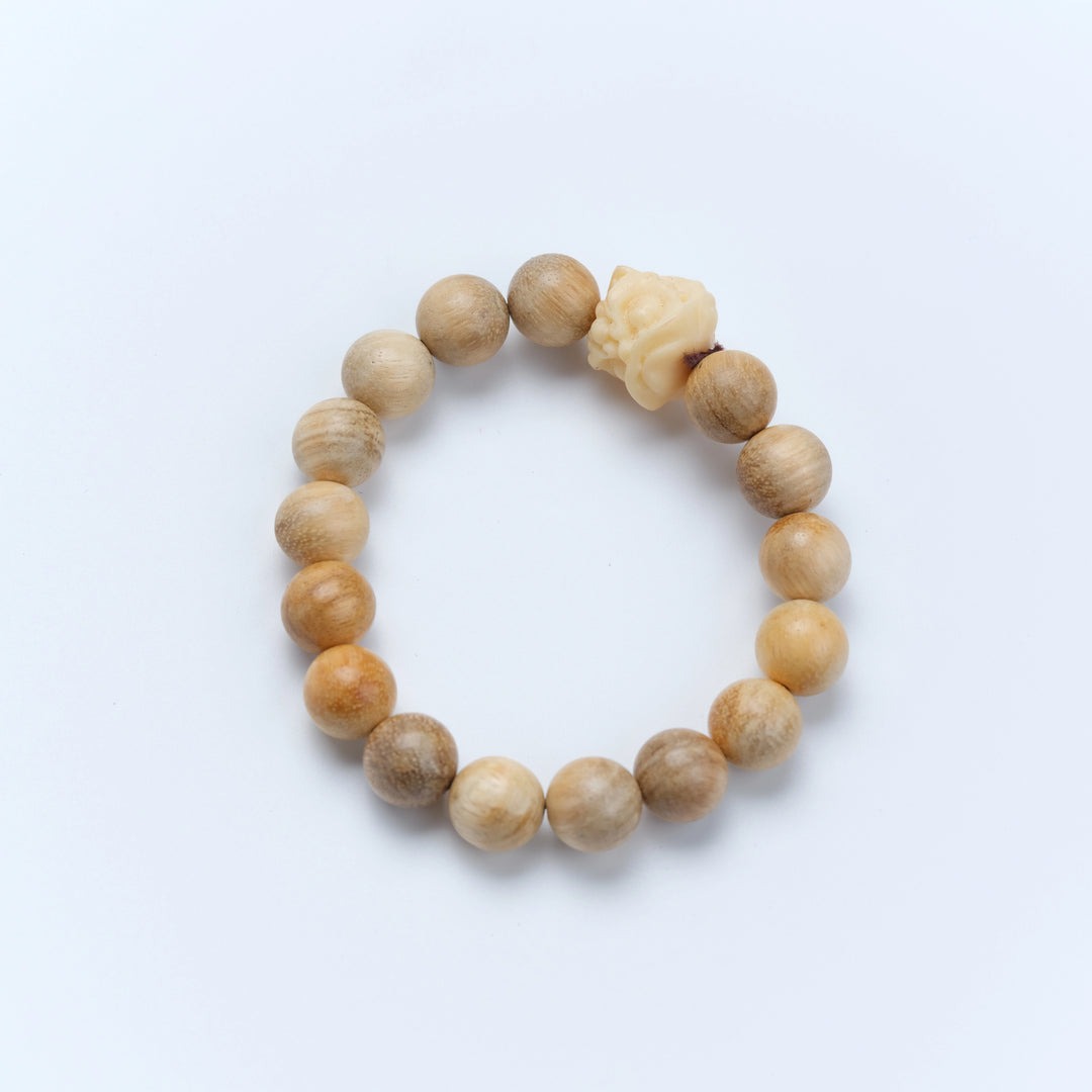 Aquilaria Bracelet with Auspicious beast - Calming the mind, Protecting, Supplementing Wood, Counteract evil force