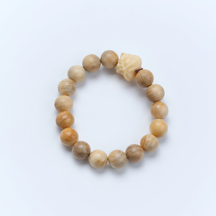 Aquilaria Bracelet with Auspicious beast - Calming the mind, Protecting, Supplementing Wood, Counteract evil force