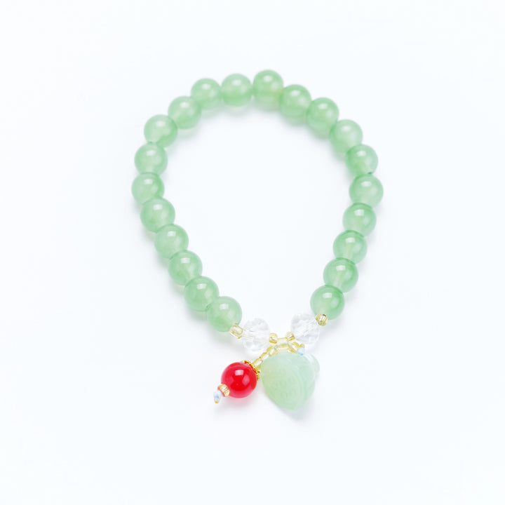 Aventurine Bracelet with Lotus Pod – Feminine Blessings & Abundance