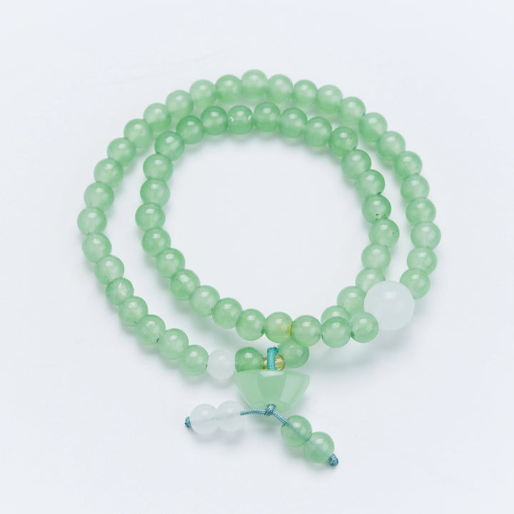 Aventurine & White Jade Ingot Bracelet - Wealth Attraction & Abundant Blessing