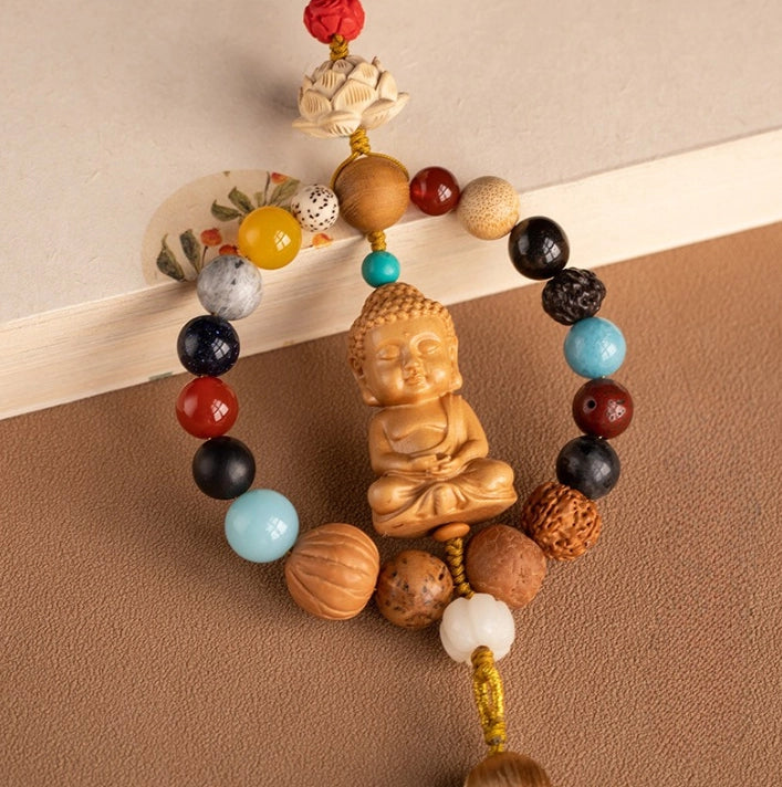 Multi-materials Five Elements Harmony Bracelet - Harmonizing the energy field, Embracing blessings, Supplementing the Five Elements, Boosting fortune