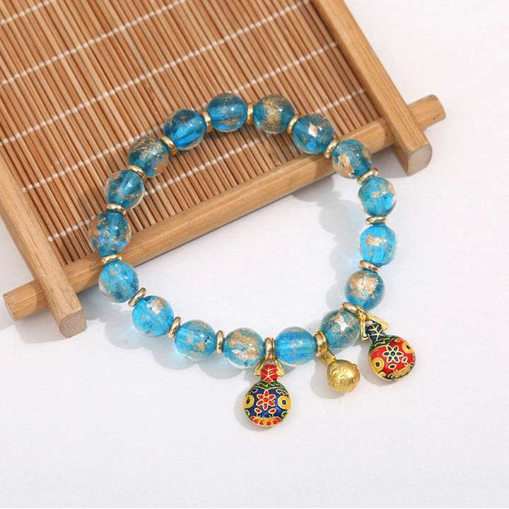 Glaze Fish Bell Bracelet - Water Element Boost, Dynamic Wealth