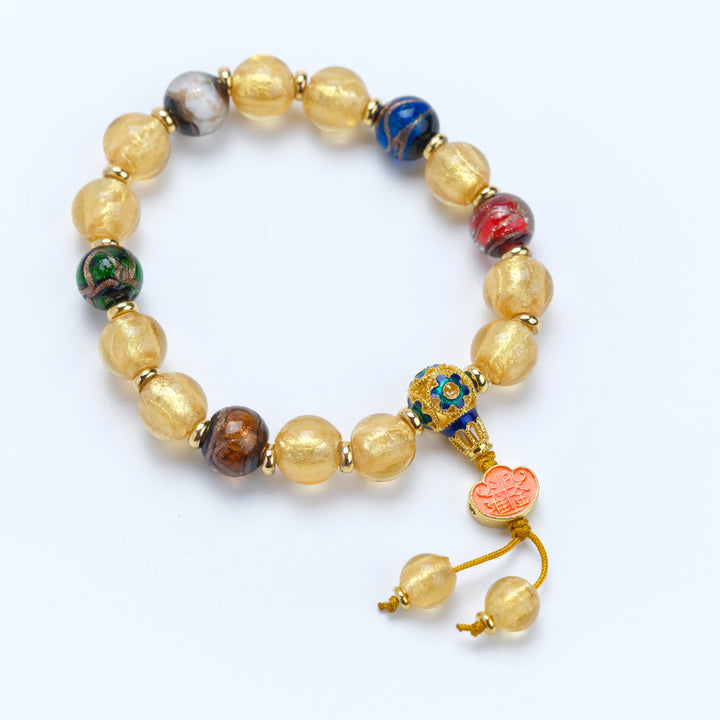 Glaze Gold Ingot Bracelet – Radiant Wealth & Long-lasting Blessings