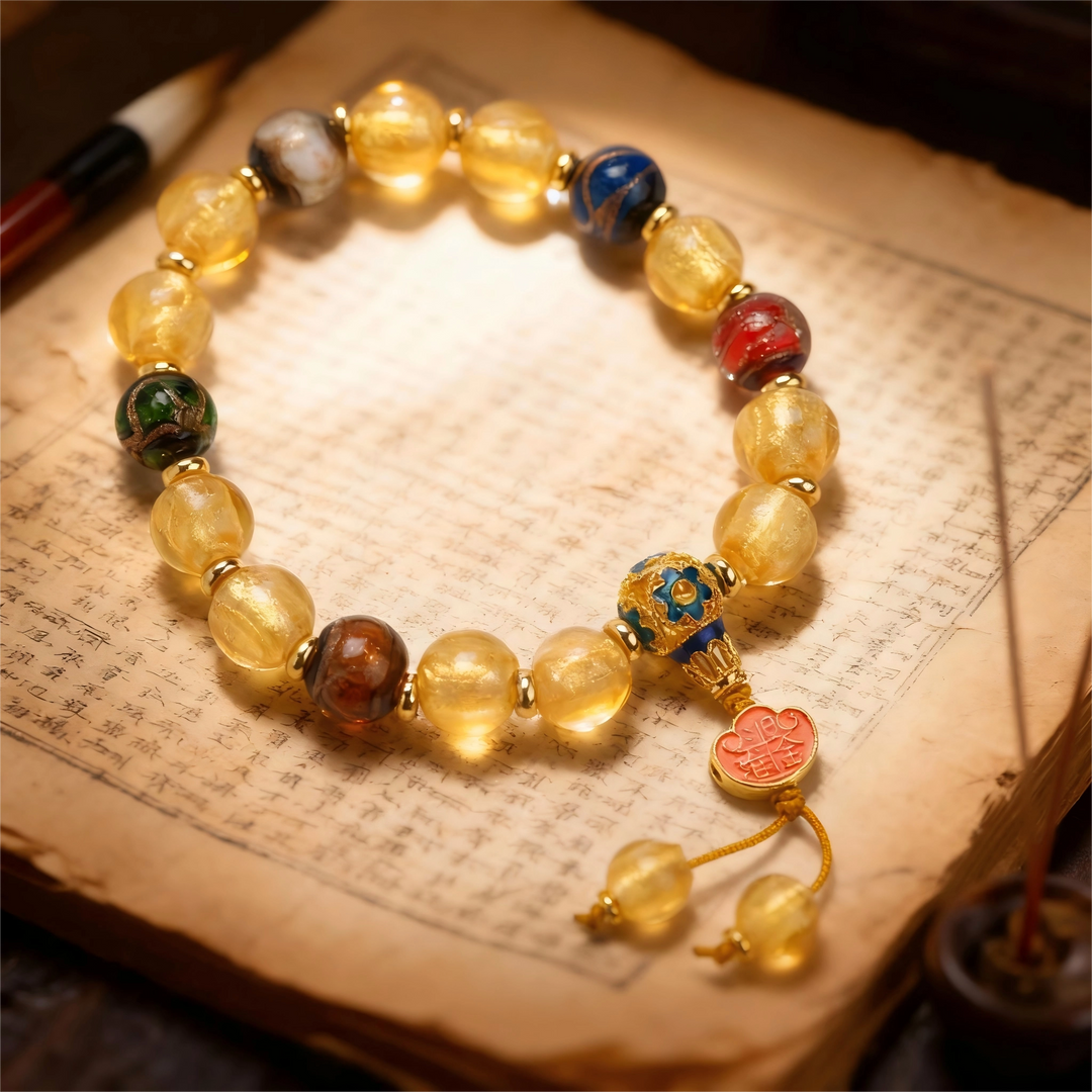 Glaze Gold Ingot Bracelet – Radiant Wealth & Long-lasting Blessings