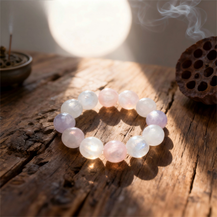 Pure Mica Bracelet — Natural Iridescence & Smooth Presence