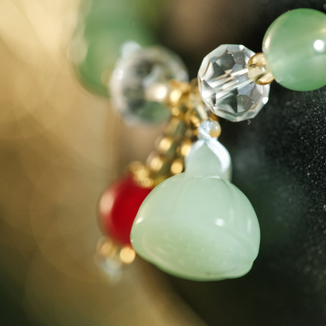 Infinite Creation & Luck Manifestation — Sacred Aventurine "Seed of Life" Bracelet