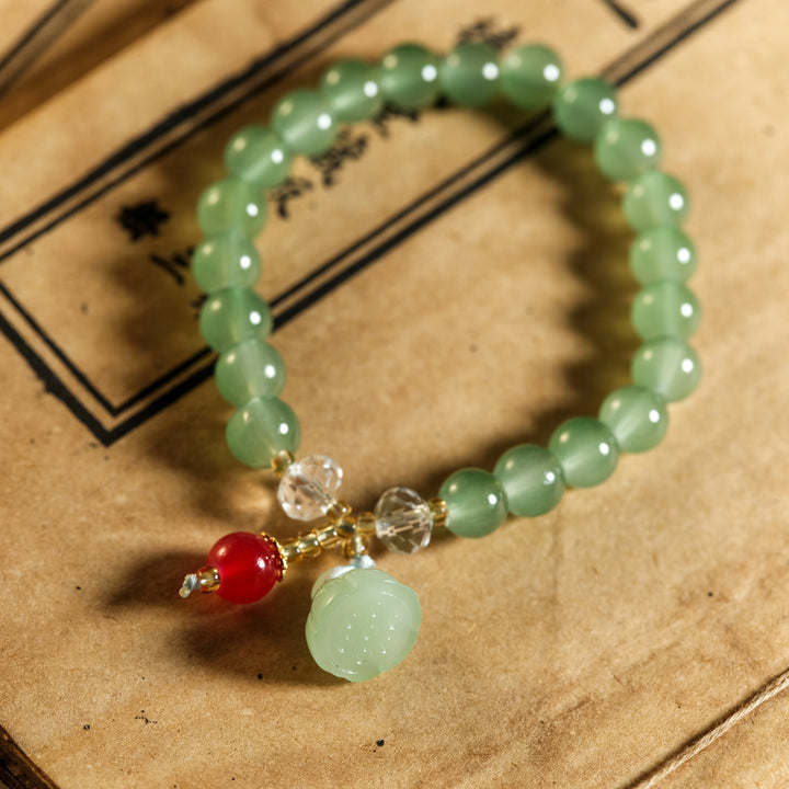 Infinite Creation & Luck Manifestation — Sacred Aventurine "Seed of Life" Bracelet