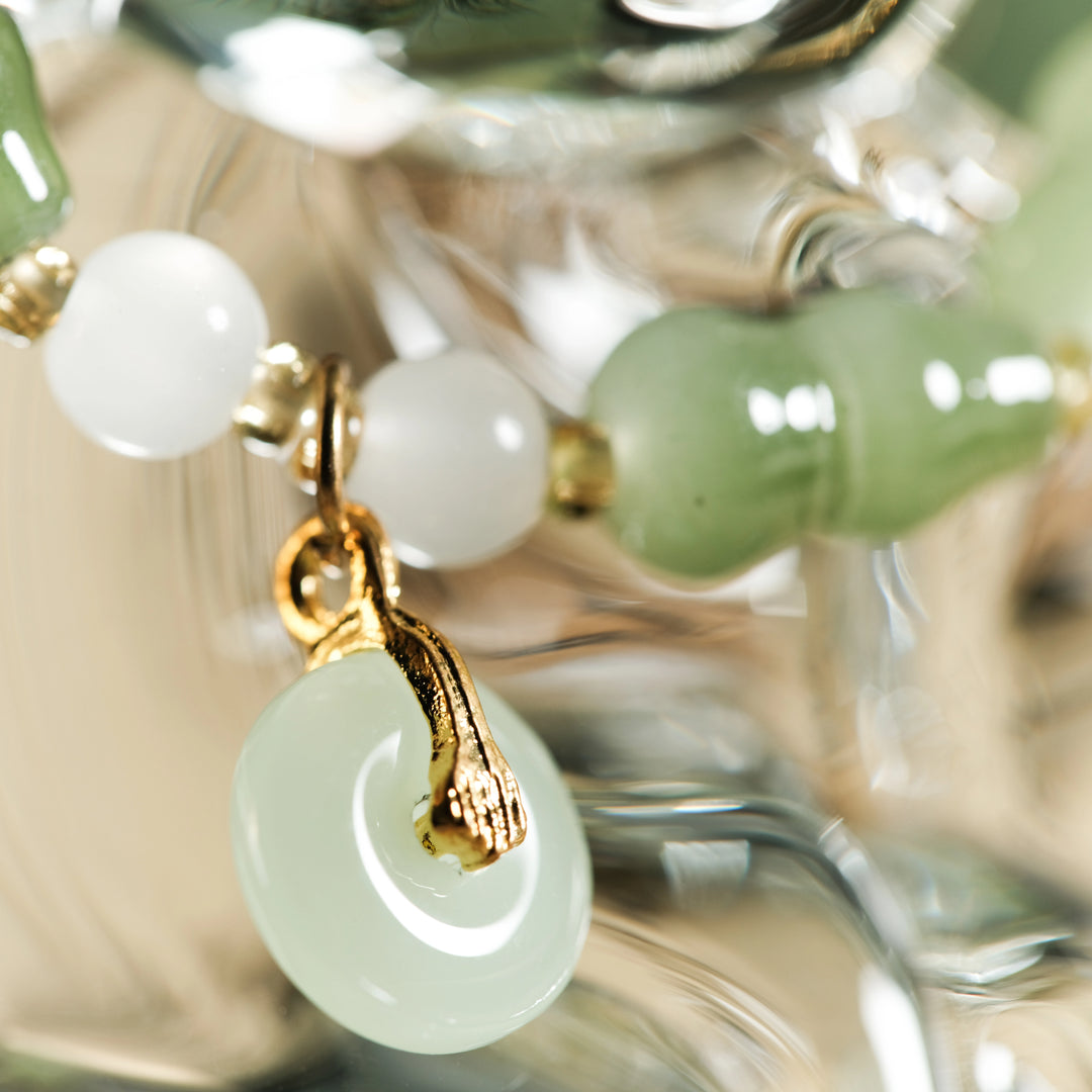 Prosperity Magnet & Inner Peace — Sacred Aventurine Gourd Bracelet