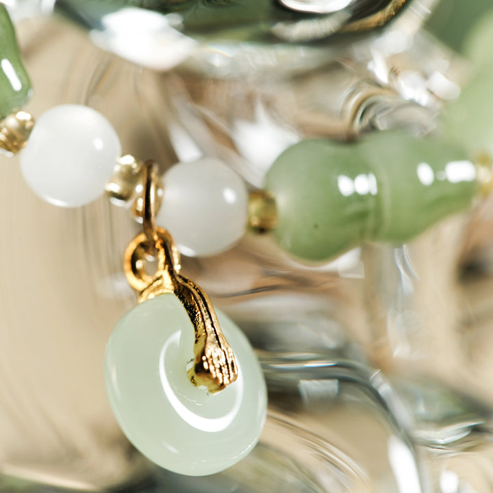 Prosperity Magnet & Inner Peace — Sacred Aventurine Gourd Bracelet