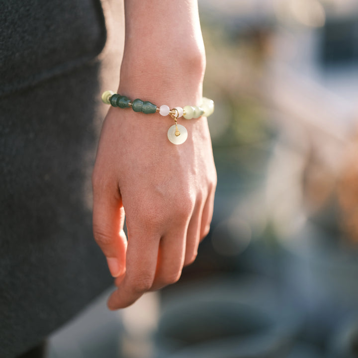 Prosperity Magnet & Inner Peace — Sacred Aventurine Gourd Bracelet