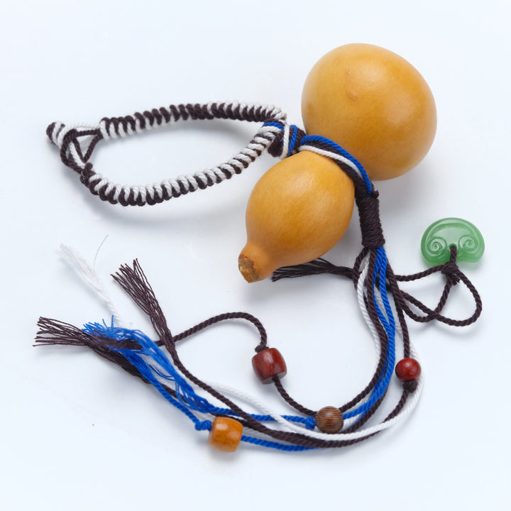 Wood Gourd Pendant Hand Cord - Fortune, Prosperity & Natural Blessings