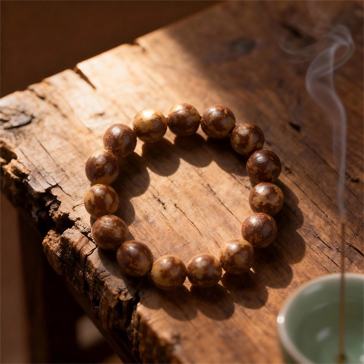 Flower Root Bodhi Bracelet - Inner Peace, Spiritual Fortune & Wisdom