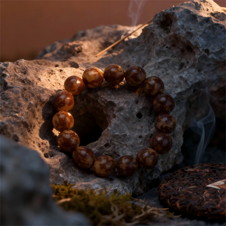 Flower Root Bodhi Bracelet - Inner Peace, Spiritual Fortune & Wisdom