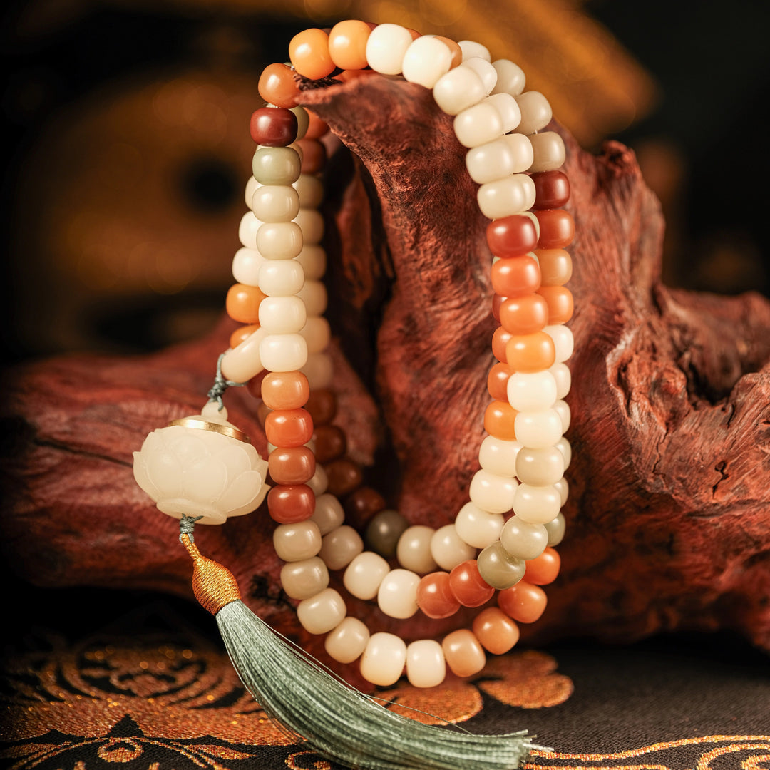 108-Bead Bodhi Bracelet – Endless Flow, Meditation & Energetic Balance