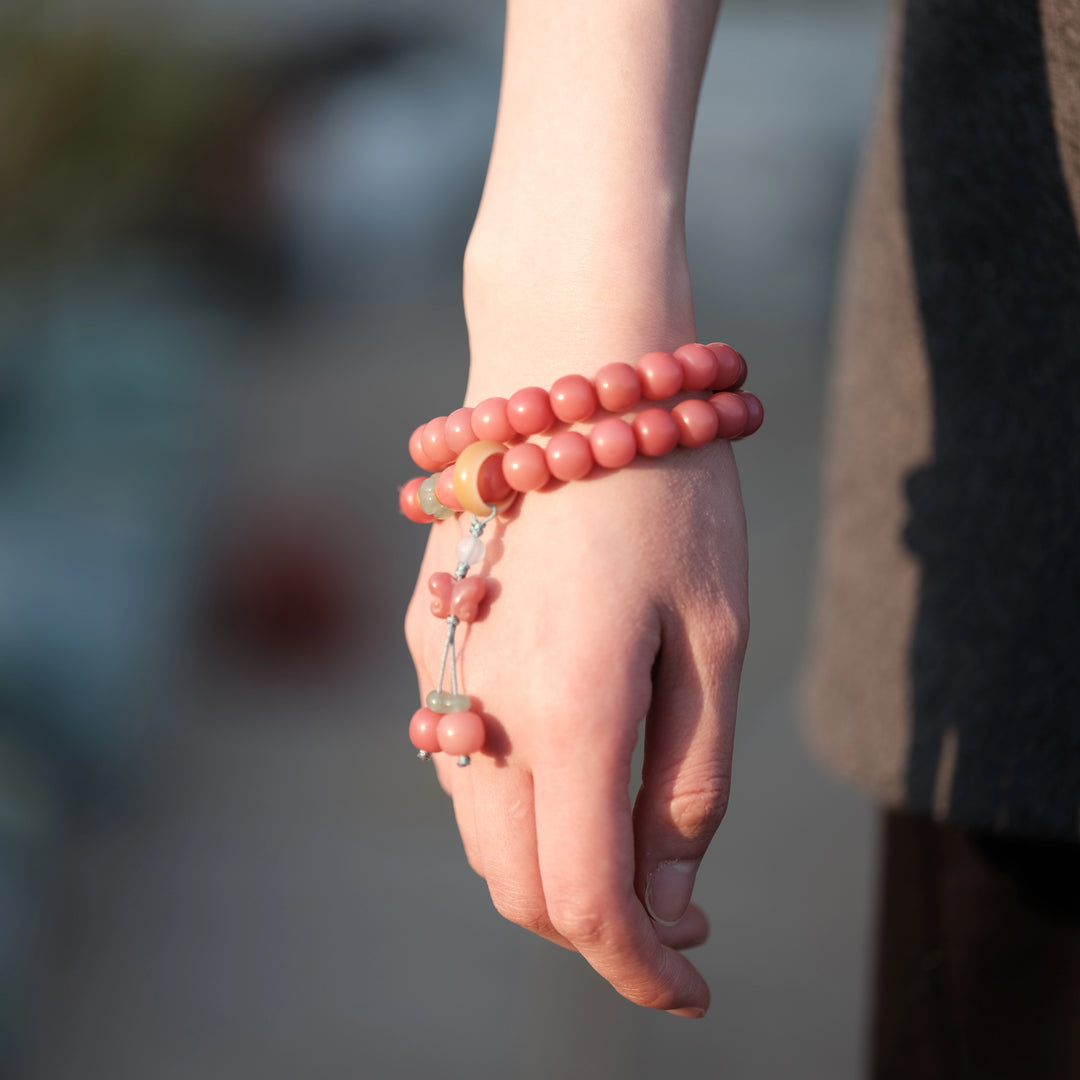 Heart Chakra Healing & Soul Transformation — Pink Bodhi Butterfly Bracelet