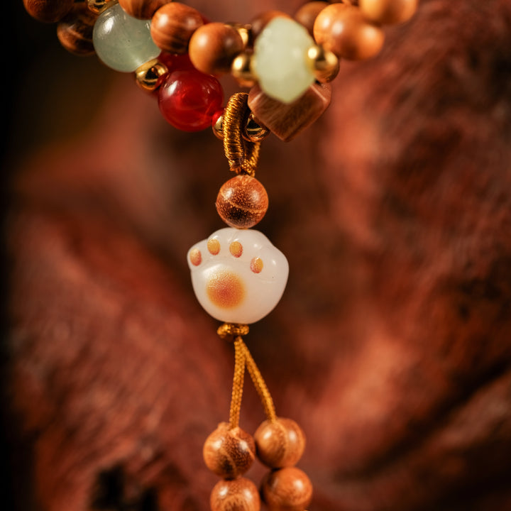 Joyful Aura & Stress Relief — Lucky Cat Paw Energy Bracelet