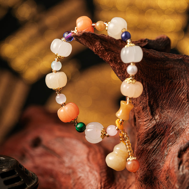 Heart Chakra Vitality & Abundant Joy — Sacred Rose Quartz & Nanhong Agate "Bloom" Bracelet