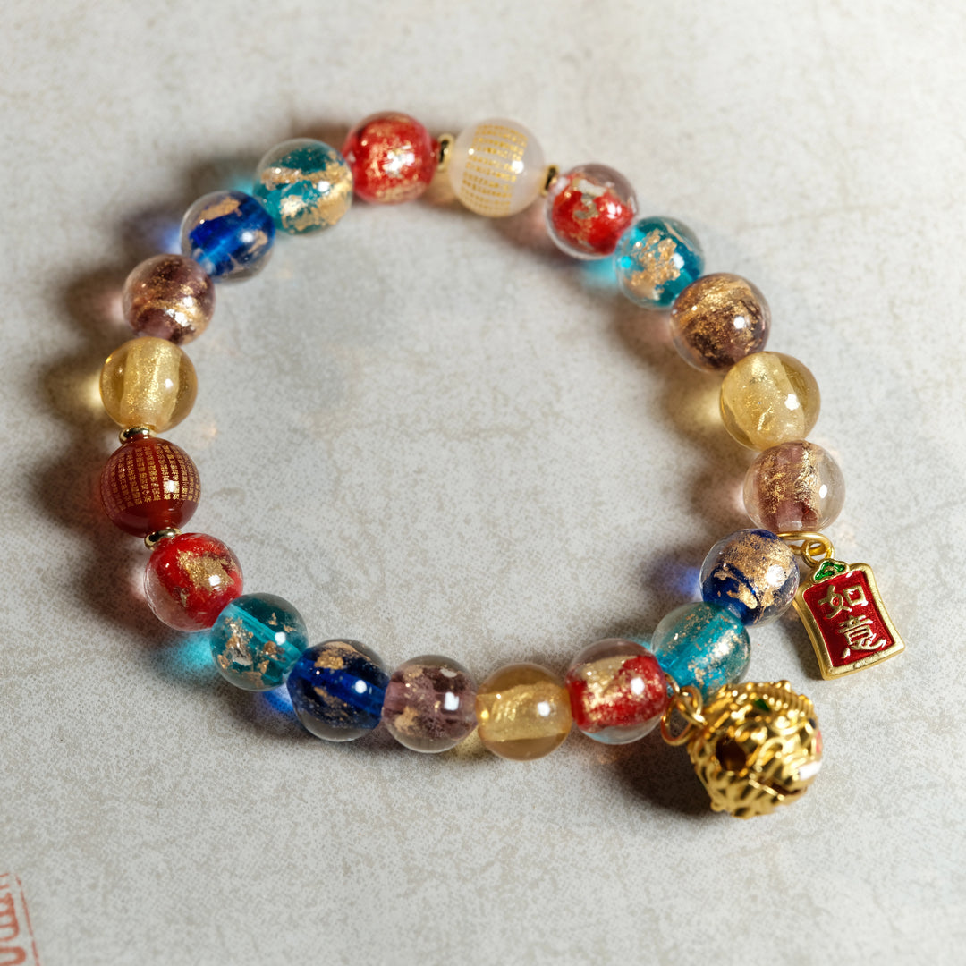 Chakra Harmony & Ultimate Prosperity — Luminous Guardian Lion Bracelet