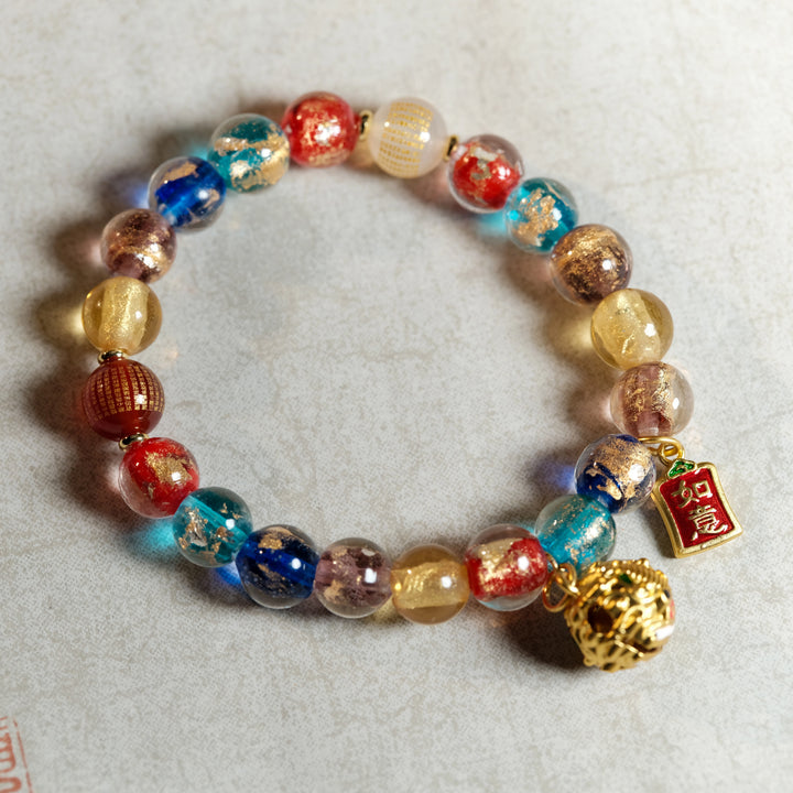 Chakra Harmony & Ultimate Prosperity — Luminous Guardian Lion Bracelet