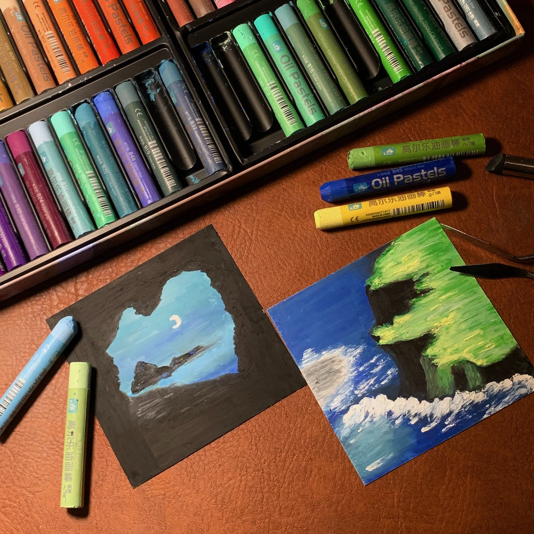 Varden Ultra-Soft Rich Oil Pastels Set, 48 Colors