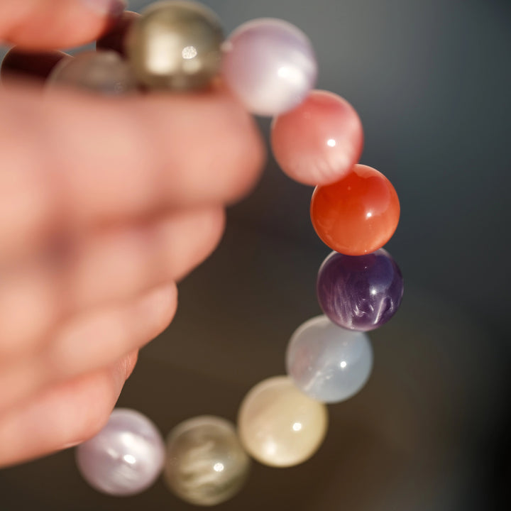 Pure Mica Bracelet — Natural Iridescence & Smooth Presence