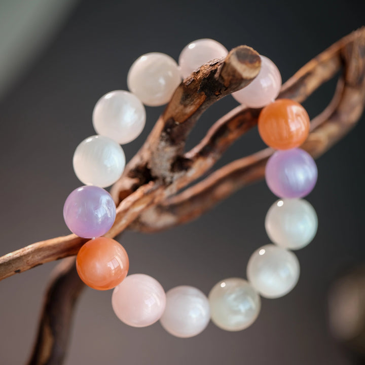 Pure Mica Bracelet — Natural Iridescence & Smooth Presence