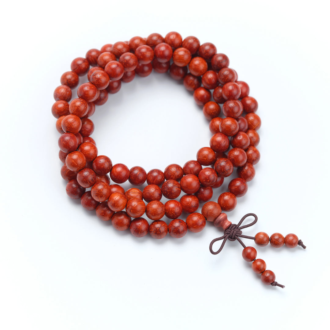 Red sandalwood Disciple beads Prayer beads - Calming the mind, Purification, Supplementing Wood, Boosting fortune, Cultivating wisdom