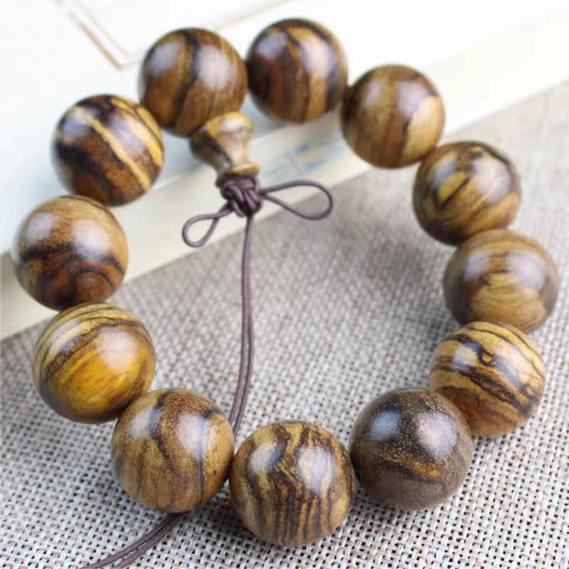 Rosewood Gourd Bracelet - Calming the mind, Embracing blessings, Supplementing Wood, Boosting fortune, Cultivating wisdom