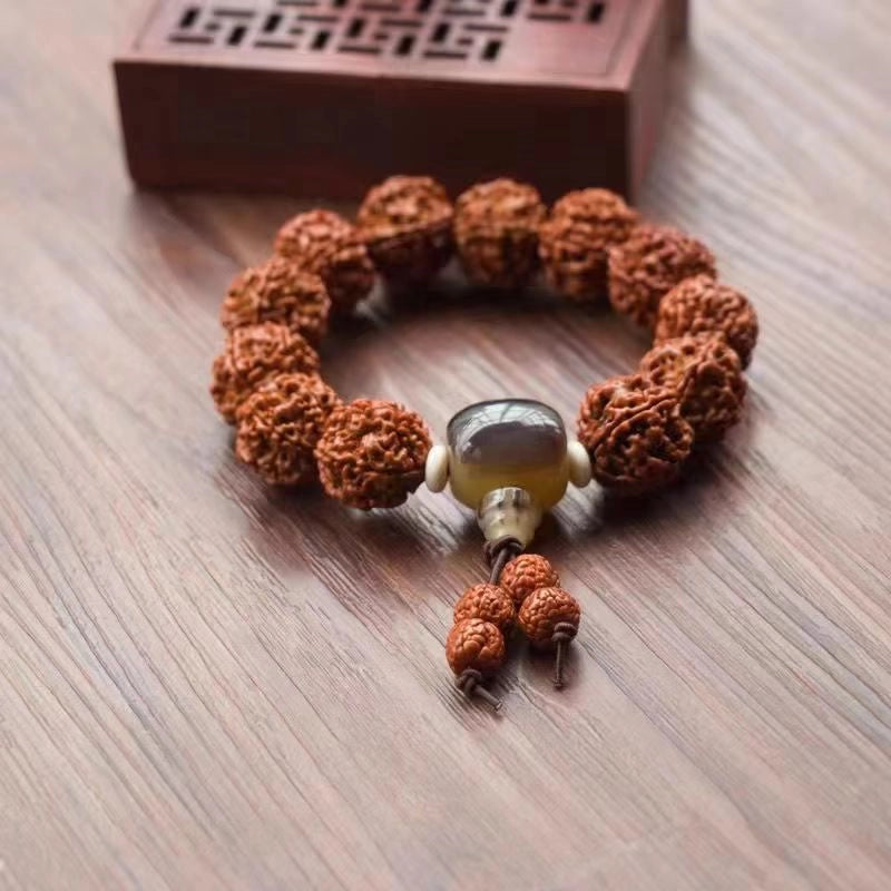 Rudraksha Walnut Texture Bracelet - Spiritual Wisdom & Profound Blessings
