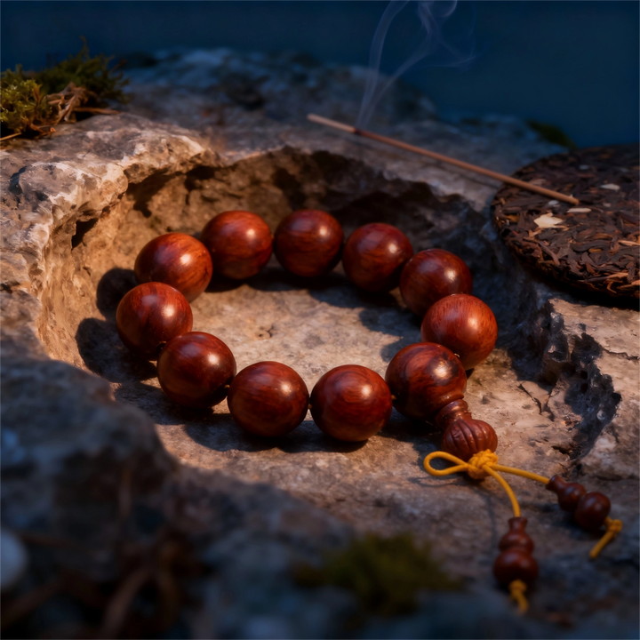 Sandalwood Bracelet - Concentration, Wealth & Peaceful Blessings