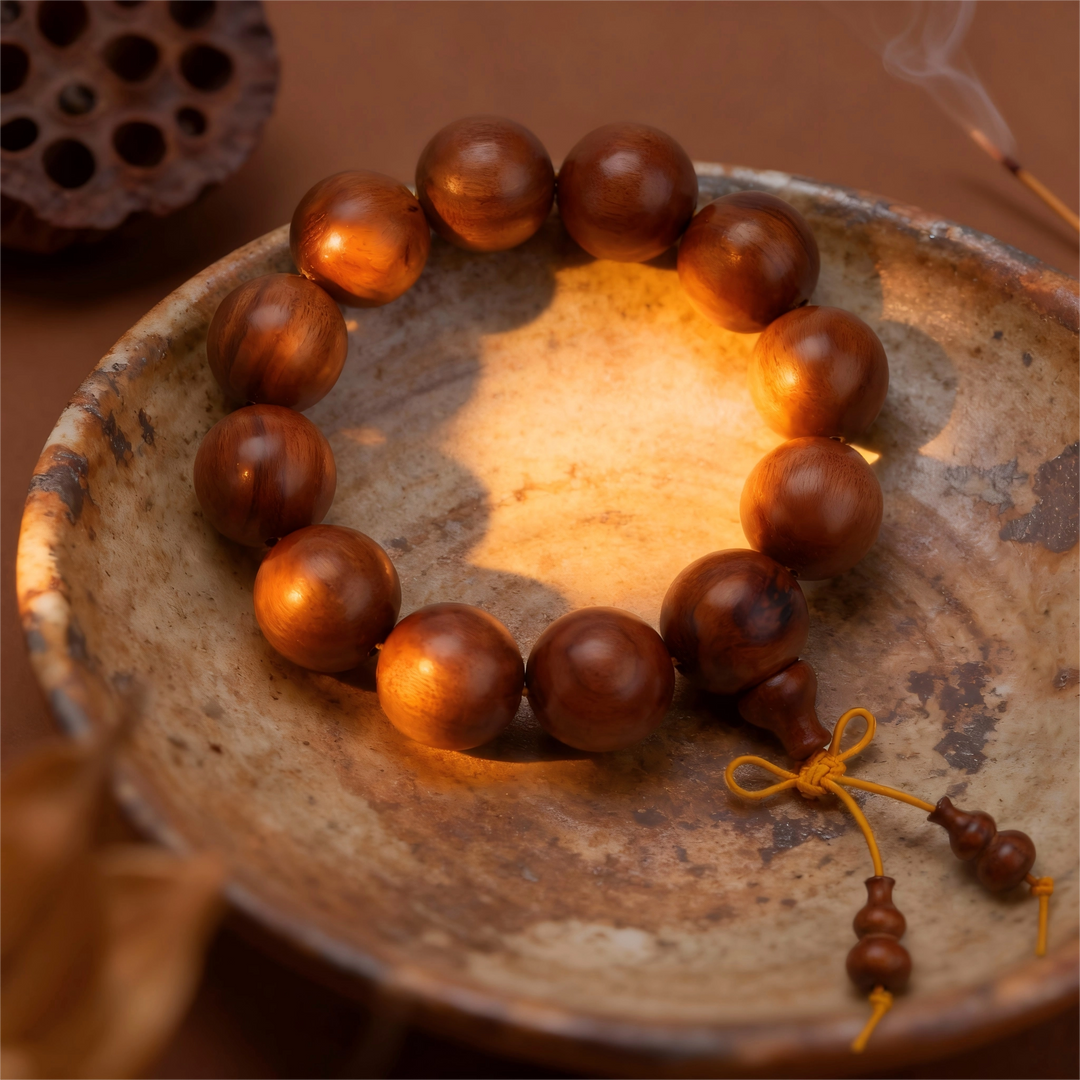 Sandalwood Bracelet - Concentration, Wealth & Peaceful Blessings