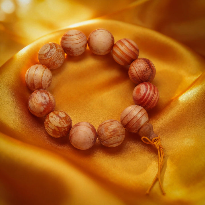 Dragon's Blood Wood Gourd Bracelet - Protection, Longevity & Calming Fortune