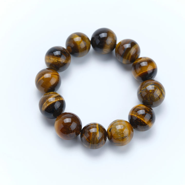 Bold Tiger's Eye Bracelet - Professional Decisiveness & Guardian Presence