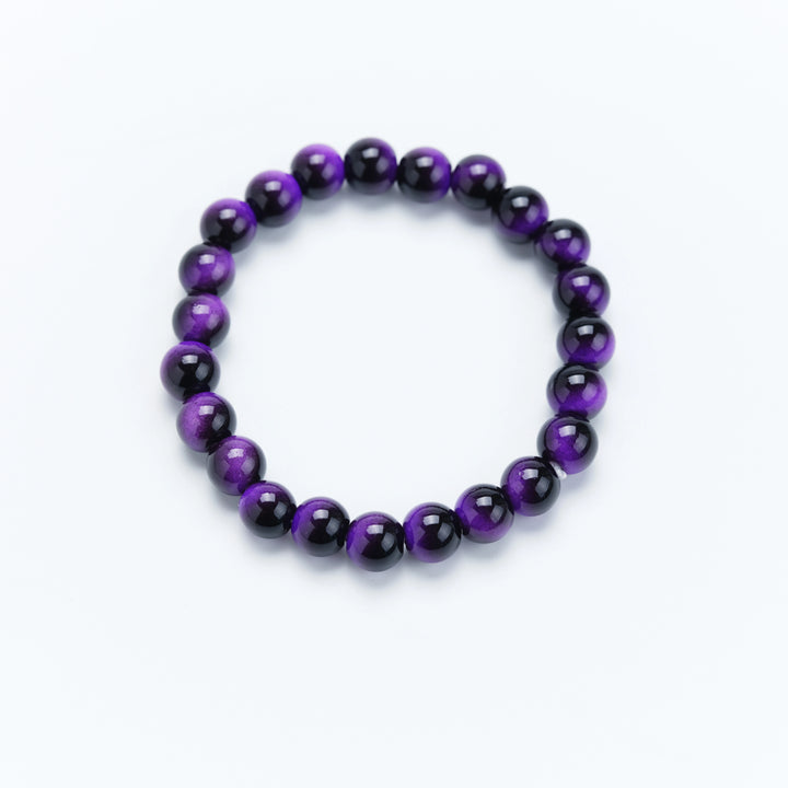 Purple Tiger's Eye Bracelet - Rare Courage, Confidence & Spiritual Wisdom