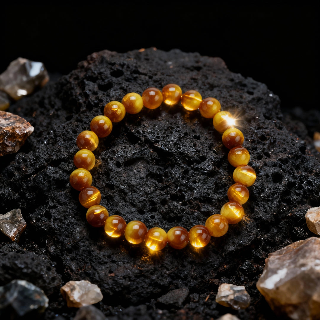 Yellow Tiger's Eye Bracelet - Golden Courage, Confidence & Abundant Wealth